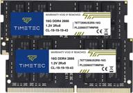 32gb memory upgrade kit for laptops: timetec ddr4 2666mhz pc4-21300 non-ecc unbuffered ram modules (2x16gb) with 2rx8 dual rank and 260 pin sodimm design, ideal for notebook pc and computer upgrades logo
