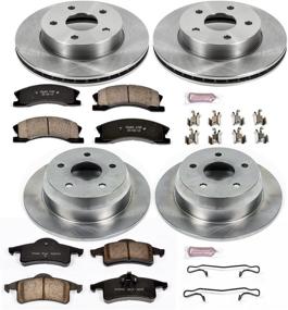 img 2 attached to Upgrade your vehicle brakes with Power Stop KOE2150 Autospecialty Front and Rear Replacement Brake Kit - OEM Brake Rotors & Ceramic Brake Pads