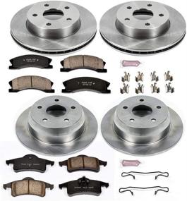 img 1 attached to Upgrade your vehicle brakes with Power Stop KOE2150 Autospecialty Front and Rear Replacement Brake Kit - OEM Brake Rotors & Ceramic Brake Pads