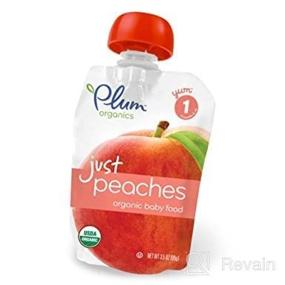 img 3 attached to 🍑 Plum Organics Just Fruit Peaches: Delicious 3.5-Oz Pouches (Pack of 12)