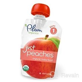 img 4 attached to 🍑 Plum Organics Just Fruit Peaches: Delicious 3.5-Oz Pouches (Pack of 12)
