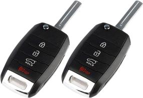 img 2 attached to 🔑 2014-2015 Kia Optima Keyless Entry Flip Remote (NYODD4TX1306-TFL) Key Fob, Set of 2 with Improved SEO