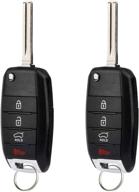 🔑 2014-2015 kia optima keyless entry flip remote (nyodd4tx1306-tfl) key fob, set of 2 with improved seo logo