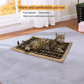 img 3 attached to 🐾 GeerDuo Self-Heating Pet Mat - Warm Pad Bed for Cats and Dogs