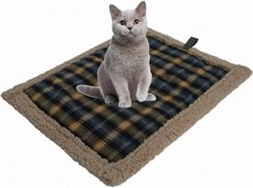 img 4 attached to 🐾 GeerDuo Self-Heating Pet Mat - Warm Pad Bed for Cats and Dogs