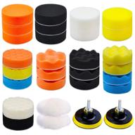 🚗 complete car polishing pad kit - 29 pieces, 3-inch buffing polishing pads, wool pads, drill adapter - 2-in-1 car foam drill polishing pad kit for car sanding, buffing, waxing логотип