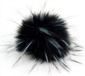 img 2 attached to SUSULU DIY 12Pcs Faux Raccoon Fur Pom Pom Ball Fluffy Pompoms For Knitting Hat Accessories 4.3In (Popular Mix)