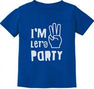 cute 3rd birthday gift toddler t-shirt – i'm three, let's party! - optimized for seo logo