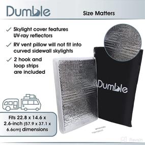 img 3 attached to 🚐 Dumble RV Skylight Insulator - 23 x 15in Vent Cover for RV Skylights and Shower Vents with Insulation - Ideal for Campers and RVs