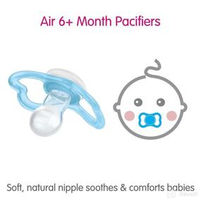 img 2 attached to 👶 MAM Air Pacifiers (2 pack) - Sensitive Skin Friendly & Ideal for Breastfed Babies - 6+ Months - Baby Boy Pacifiers (Pack of 2)