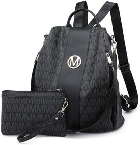 img 4 attached to Stylish MKP Lightweight Backpack for Women with Signature Anti-Theft Design