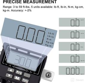 img 3 attached to ⚙️ MulWark Digital Torque Adapter Converter - 3 to 59 ft-lbs with Tire Pressure Gauge & LED Display