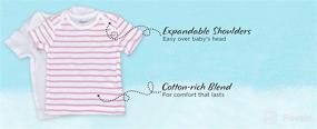 img 1 attached to Hanes Ultimate Baby Flexy 4 Pack: Comfy Short Sleeve Crew Tees for Little Ones