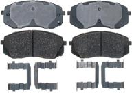 🔷 acdelco gold ceramic front disc brake pad set - model 17d1295ch логотип