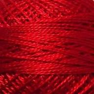 🧵 valdani size 8 perle cotton embroidery thread - 72 yard ball, color 76 red logo