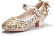 pandaninjia toddler little wedding princess girls' shoes - stylish flats for enhanced seo логотип