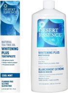 desert essence whitening plus toothpaste oral care logo