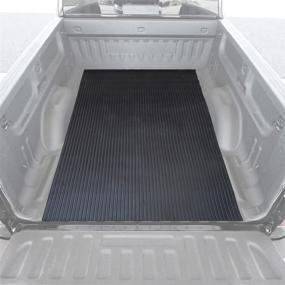 img 4 attached to 🚚 BDK M330 Heavy-Duty Truck Utility Bed Mat – 4' x 8' All-Weather Rubber Cargo Liner, Durable Protection, Trim-To-Fit, Black