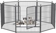 portable 32 inch metal dog playpen with door – ideal rv puppy playpen for small to medium dogs, indoor & outdoor use logo