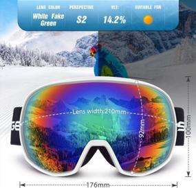 img 1 attached to UV-Protected, Anti-Fog Ski Goggles For Men And Women With Dual Lenses - Snowledge