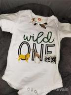 img 1 attached to Giraffe-Themed Infant Boy'S Birthday Romper - Perfect For Wild One Themed Cake Smash Parties, Ideal For Baby Gentleman Outfit review by Jesse Nguyen