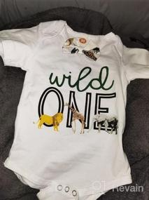 img 7 attached to Giraffe-Themed Infant Boy'S Birthday Romper - Perfect For Wild One Themed Cake Smash Parties, Ideal For Baby Gentleman Outfit