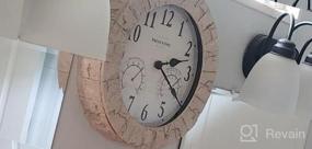 img 5 attached to 14" Sandstone Outdoor Clock With Thermometer, Hygrometer & Weather Station | PresenTime & Co.