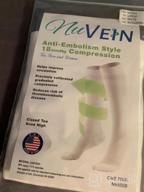 img 1 attached to 2X-Large NuVein Surgical Stockings - 18MmHg Embolic Recovery Support, Unisex Knee High Fit, Closed Toe White review by Angela Rodriguez