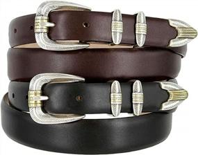 img 3 attached to Premium Italian Calfskin Leather Dress Belt - Available In Multiple Styles And Tapers From 1-1/8" (30Mm) To 1" (25Mm)