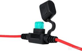 img 1 attached to VANTRONIK Waterproof IP65 Fuse Holder with UL1015 16 Gauge AWG 12 Inches Wire - Ideal for Marine, Automotive, and Electrical Applications