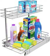 organize your under sink cabinet with fanhao pull out storage shelf - 10.43w x 17.32d x 14.56h, chrome логотип