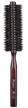 boar bristle round brush - ergonomic natural wood handle for hair drying, styling, curling & volume logo
