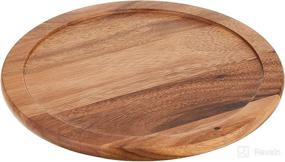 img 2 attached to 🔄 Lipper International Acacia Wood 10-inch Kitchen Turntable: A Practical and Stylish Solution for Easy Access to Kitchen Essentials