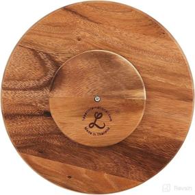 img 3 attached to 🔄 Lipper International Acacia Wood 10-inch Kitchen Turntable: A Practical and Stylish Solution for Easy Access to Kitchen Essentials