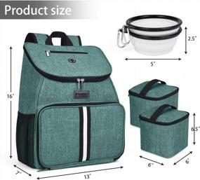 img 2 attached to Путешествуйте стильно с одобренным авиакомпаниями рюкзаком для собак и зоотовары BAGLHER - фиолетовый