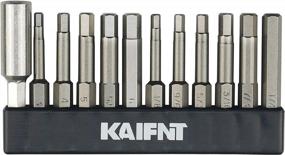 img 3 attached to Upgrade Your Impact Game With KAIFNT'S 12-Piece Hex/Allen Power Bit Set And Magnetic Holder