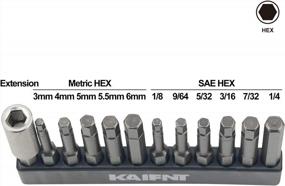 img 2 attached to Upgrade Your Impact Game With KAIFNT'S 12-Piece Hex/Allen Power Bit Set And Magnetic Holder