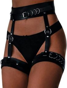 img 2 attached to 🎀 Mingseecess Leather Bowknot Harness - Women's Adjustable Accessories for Enhanced Style - Belts