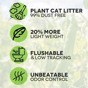 img 2 attached to Tofu Cat Litter - Natural Flushable Clumping Plant Pellets for Ultra Odor Control, Dust Free & Low Tracking - Biodegradable Multi-Cat Solution