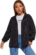 π¬οΈ sweatyrocks women's lightweight windbreaker patchwork outerwear: coats, jackets & vests for stylish comfort logo