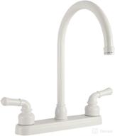 dura faucet df-pk330hc-wt rv j-spout kitchen sink faucet (white) логотип