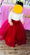 img 1 attached to Kids Lace Pageant Party Christmas Ball 👗 Gown Dress with Long Sleeves - Flower Girl Dress review by Tiffany Williams