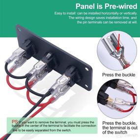 img 1 attached to Twidec Lighted Rocker Control KCD2 102N R XBZ