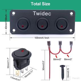 img 2 attached to Twidec Lighted Rocker Control KCD2 102N R XBZ