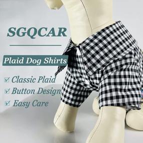 img 3 attached to Stylish Plaid Dog Shirts And Overalls For Small Dogs And Puppies By SGQCAR