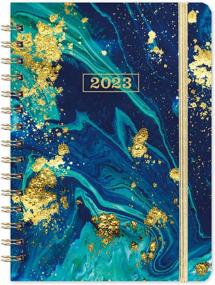 img 4 attached to 2023 Planner - Weekly And Monthly Planner With Inspirational Quotes, January To December 2023, Hardcover, Twin-Wire Binding, Thick Paper, Back Pocket, Elastic Closure, 8.4'' X 6.3'' Size