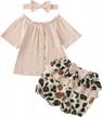 adorable sunflower toddler outfit: ruffle sleeve shirt and floral pants set for your little girl's fall and winter wardrobe logo