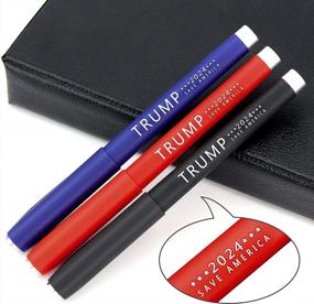 img 3 attached to Donald Trump 2024 Presidential Election Pens With "SAVE AMERICA" Slogan, Black Ink, Pack Of 12