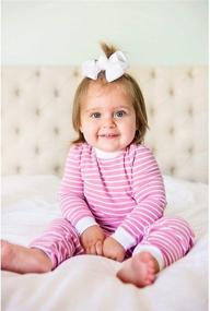 img 3 attached to 👶 Adorable Asher and Olivia Pajamas: Girls Toddler Pjs Set with Pants Sleeper for Comfy Kids Sleepwear