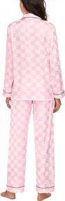 img 1 attached to Indulge In Luxurious Comfort With SWOMOG'S Silk Satin Pajama Set For Women